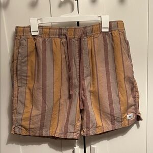 Katin/ Urban Outfitters York Striped Tan and Brown Men's Shorts
